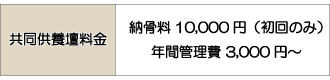 共同供養壇料金